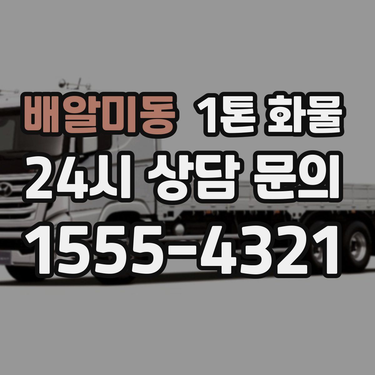 배알미동 1톤 화물