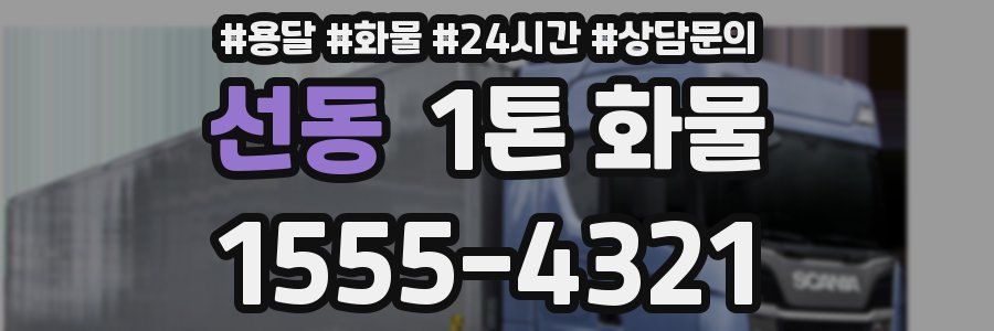 선동 1톤 화물