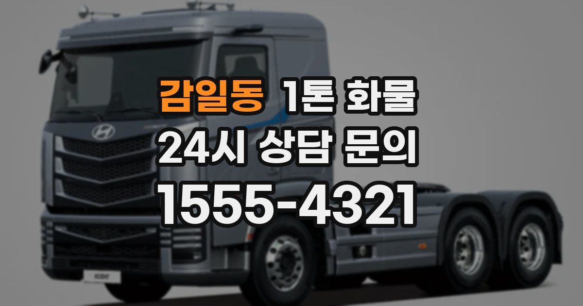 감일동 1톤 화물