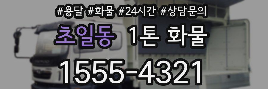 초일동 1톤 화물