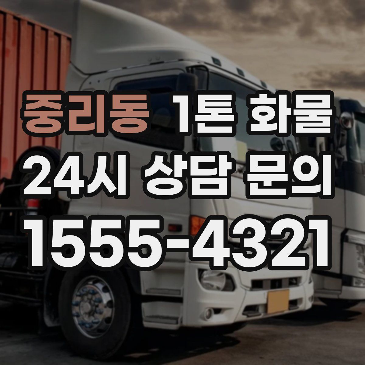 중리동 1톤 화물
