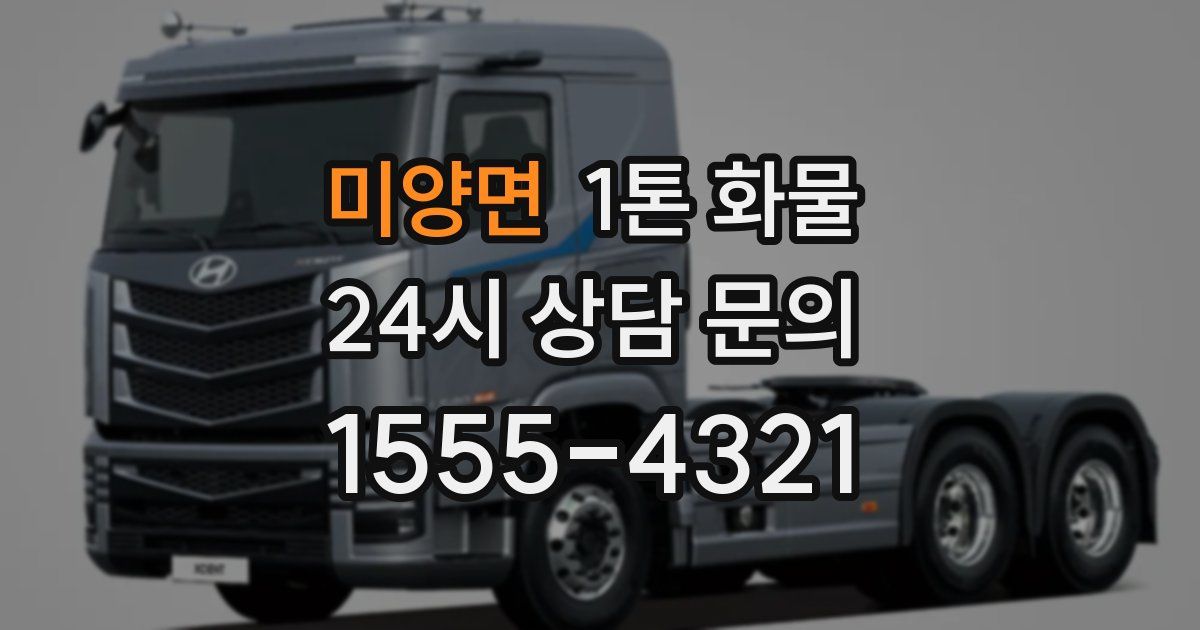 미양면 1톤 화물