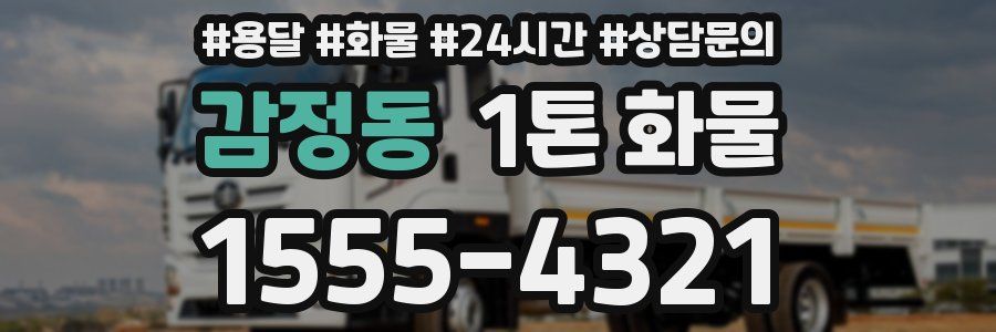 감정동 1톤 화물