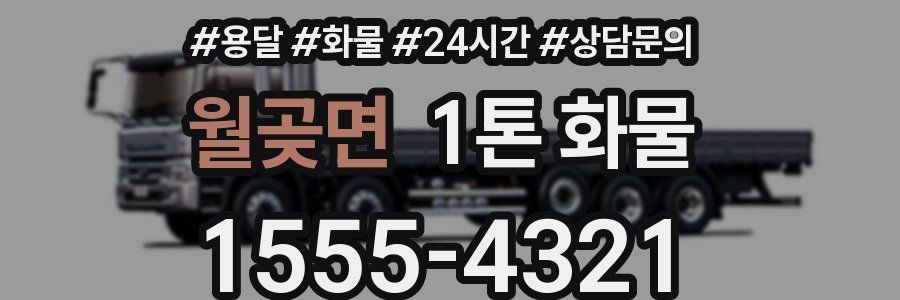 월곶면 1톤 화물