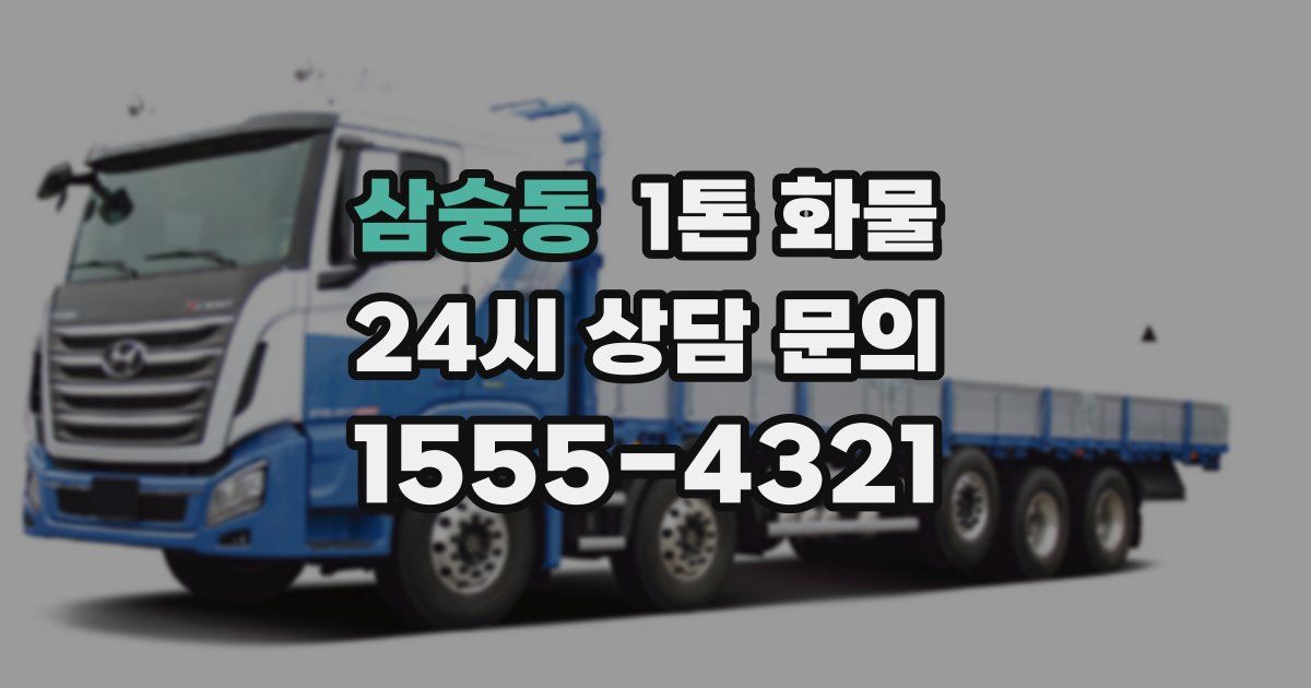 삼숭동 1톤 화물