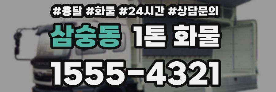 삼숭동 1톤 화물