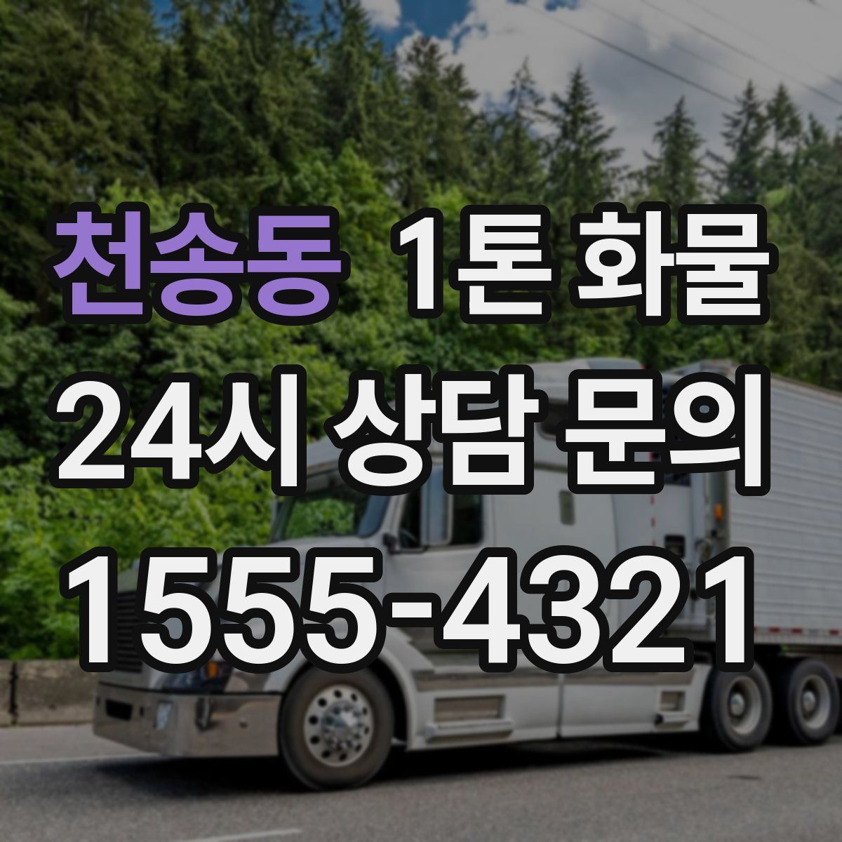 천송동 1톤 화물