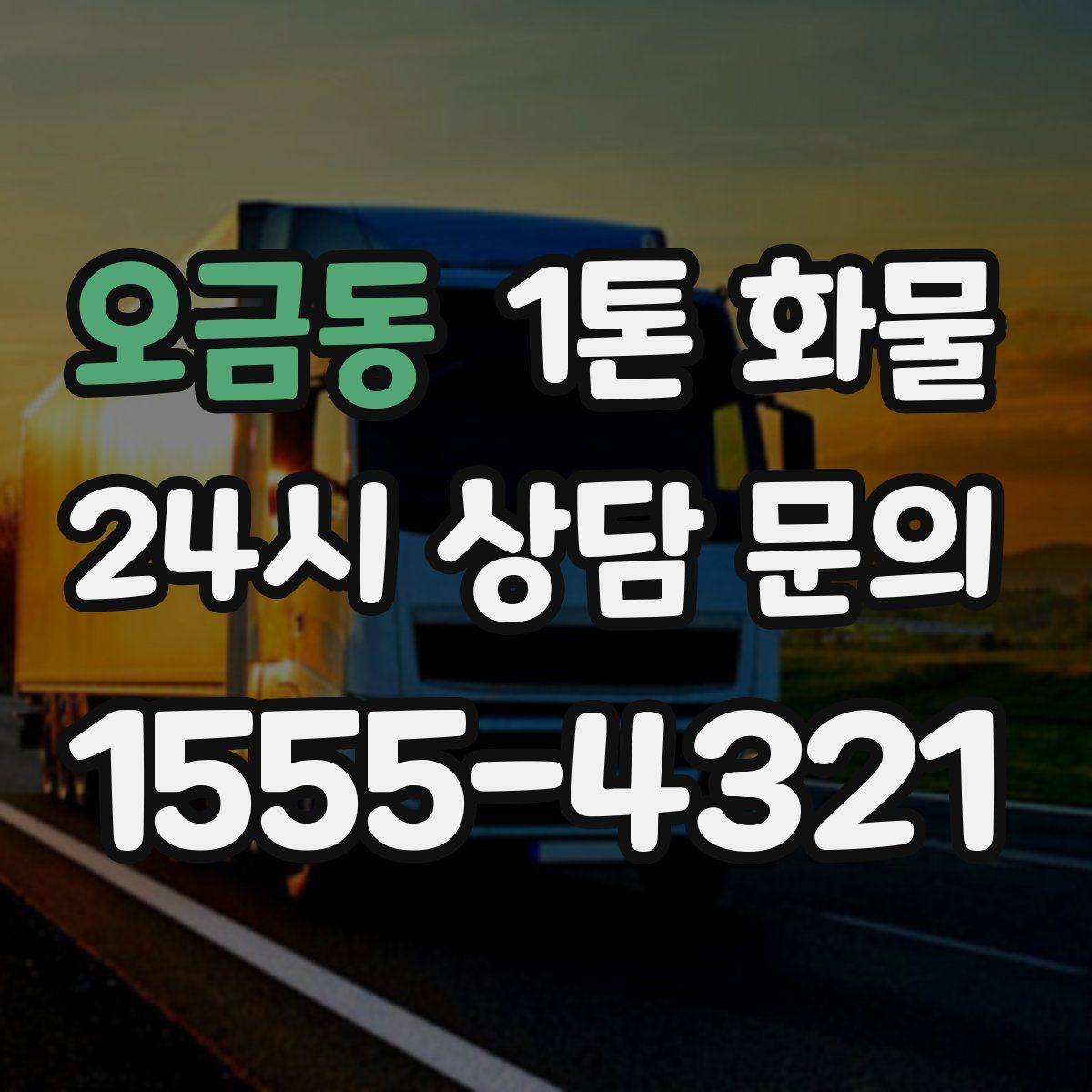 오금동 1톤 화물