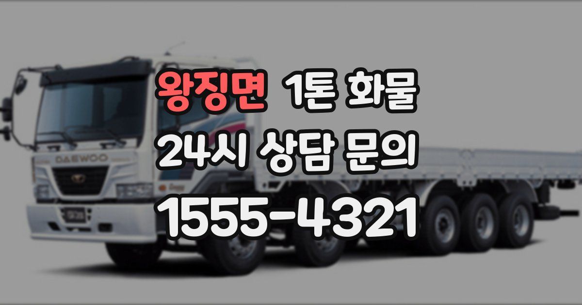 왕징면 1톤 화물