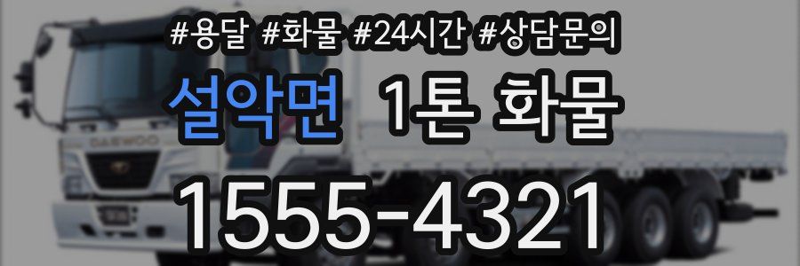 설악면 1톤 화물