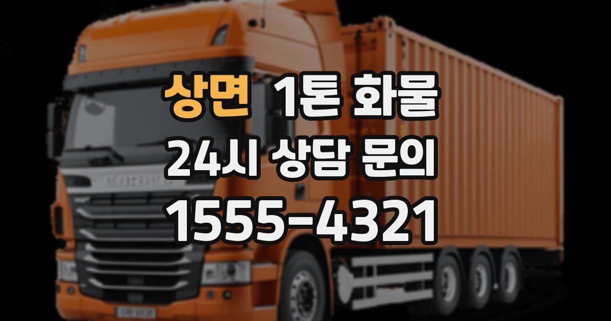 상면 1톤 화물