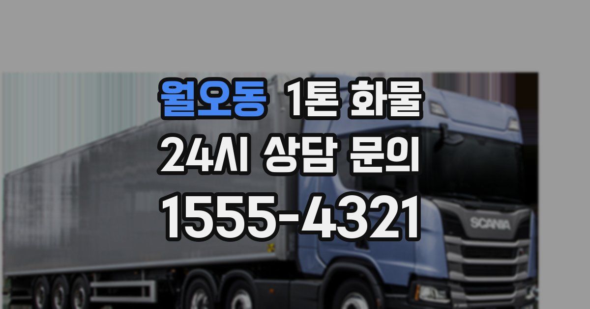 월오동 1톤 화물