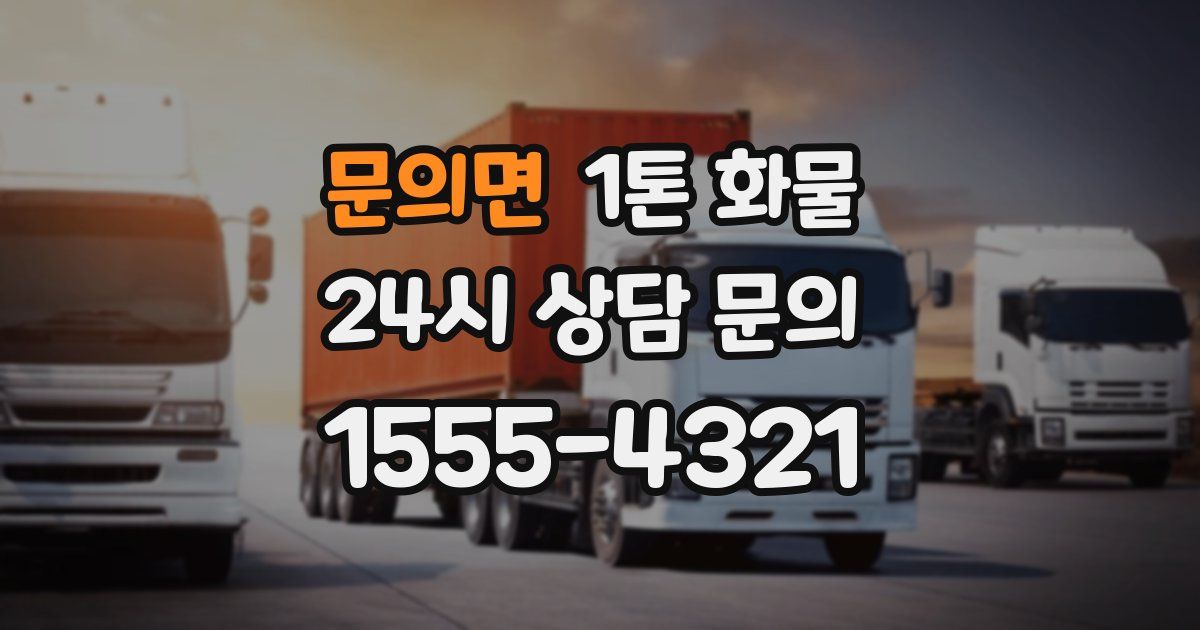 문의면 1톤 화물