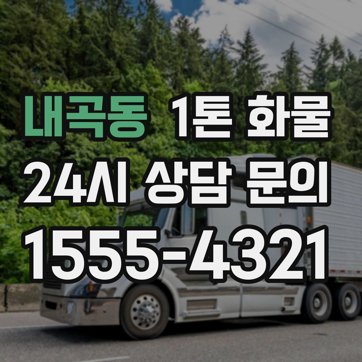 내곡동 1톤 화물