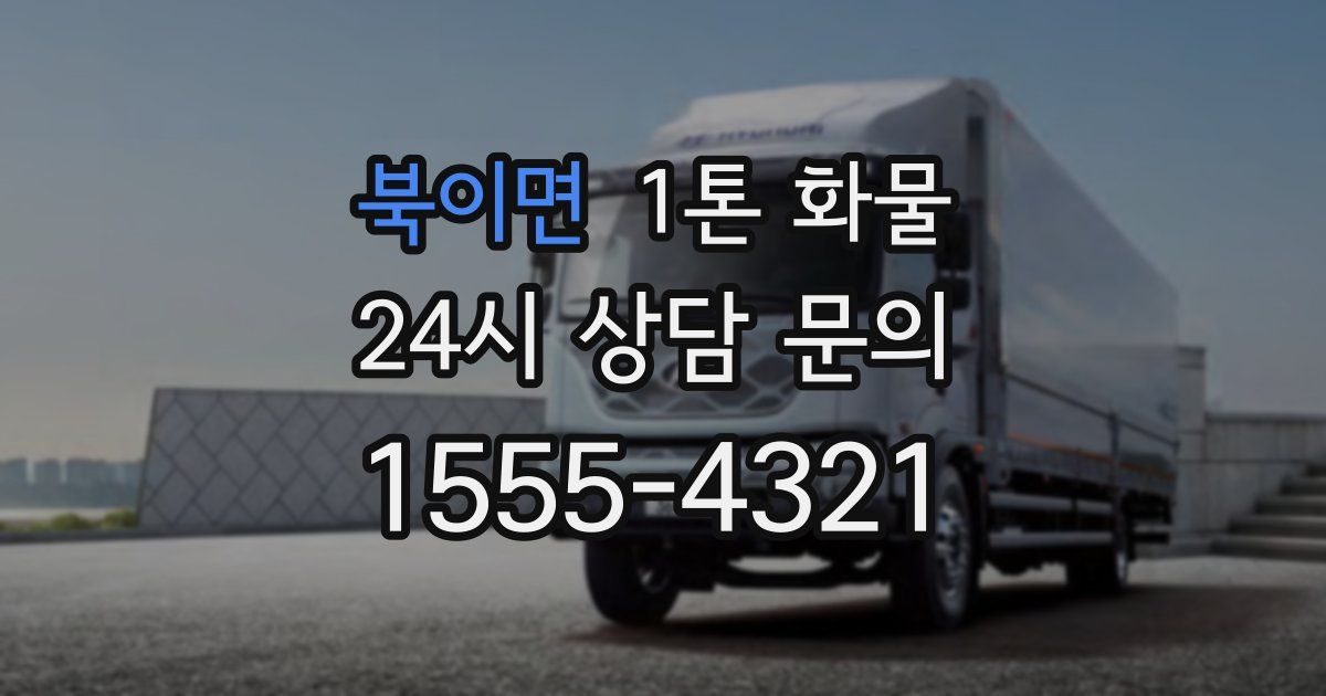 북이면 1톤 화물