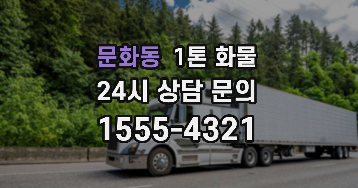 문화동 1톤 화물