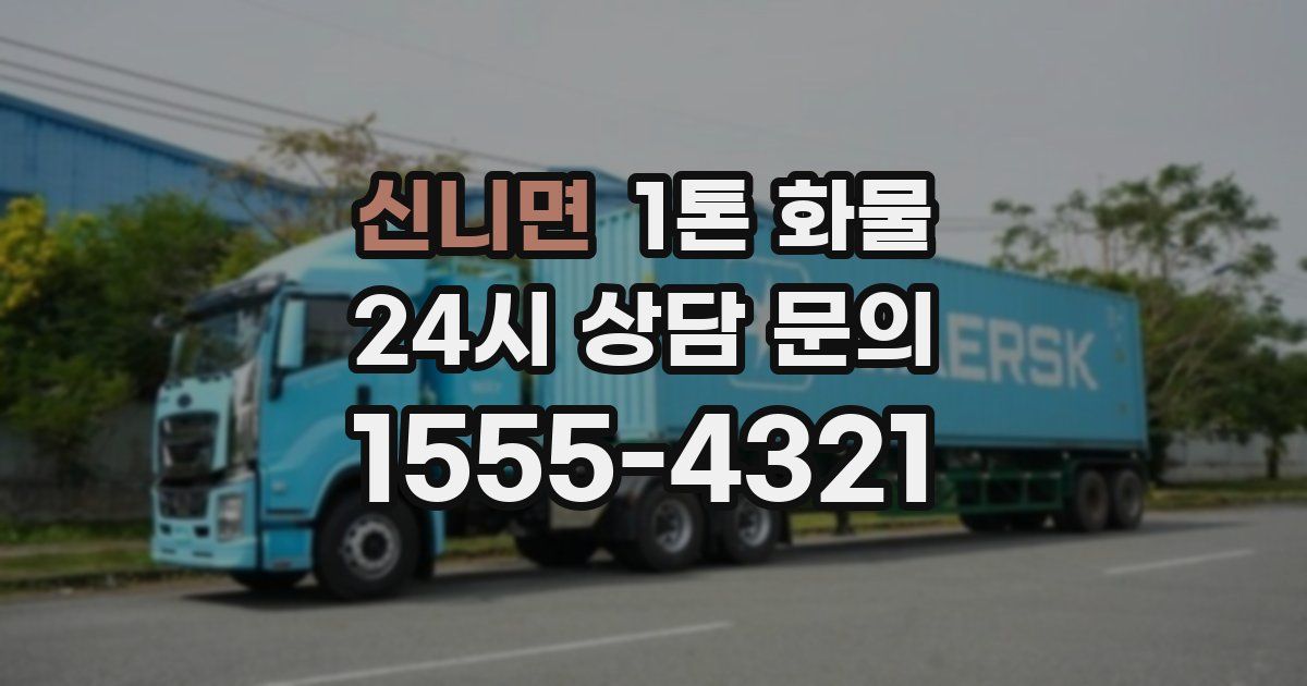 신니면 1톤 화물