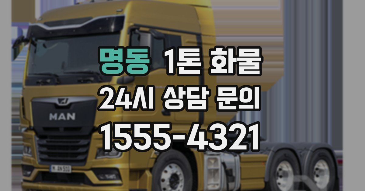 명동 1톤 화물