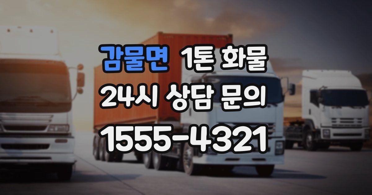 감물면 1톤 화물