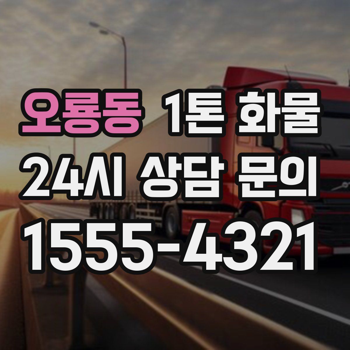 오룡동 1톤 화물