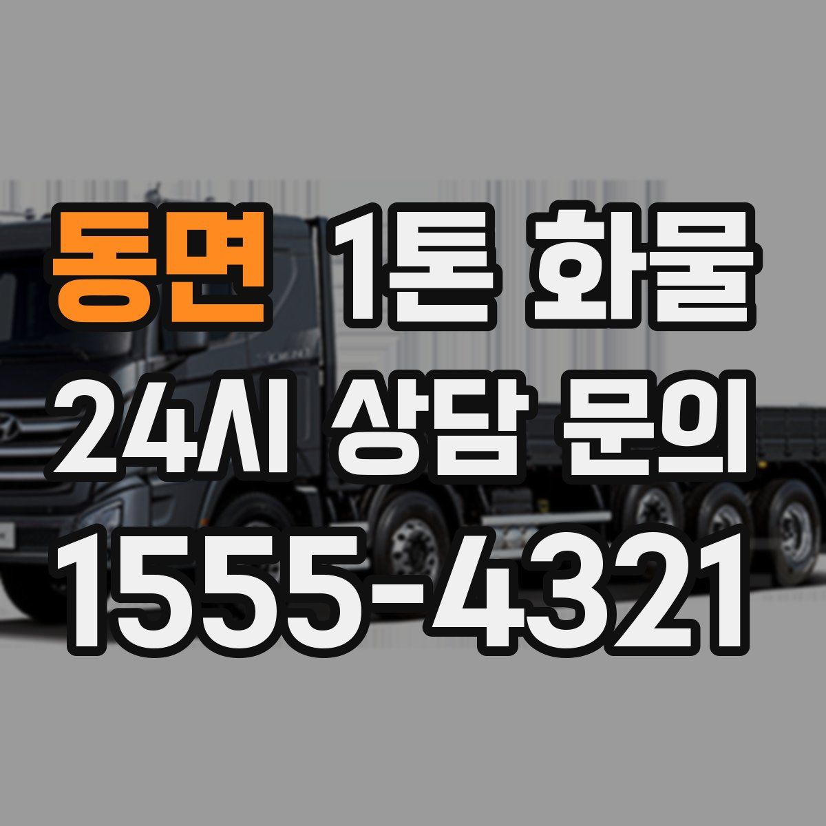 동면 1톤 화물