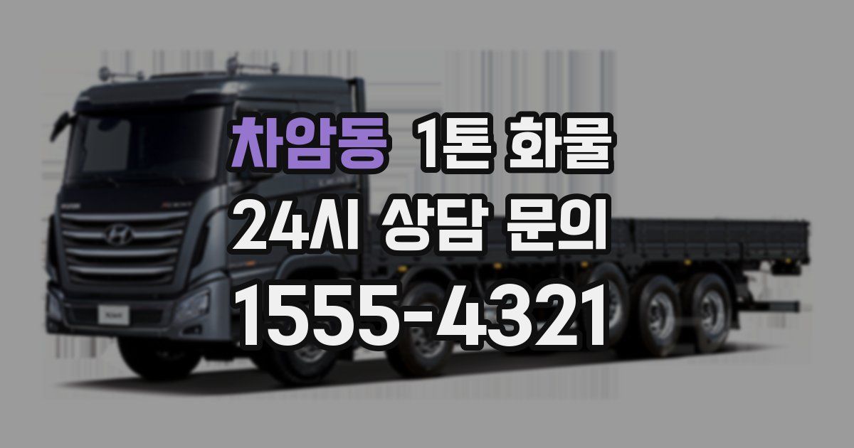 차암동 1톤 화물