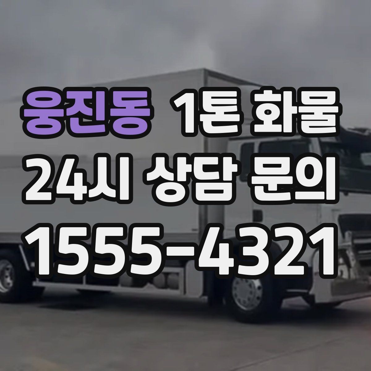웅진동 1톤 화물