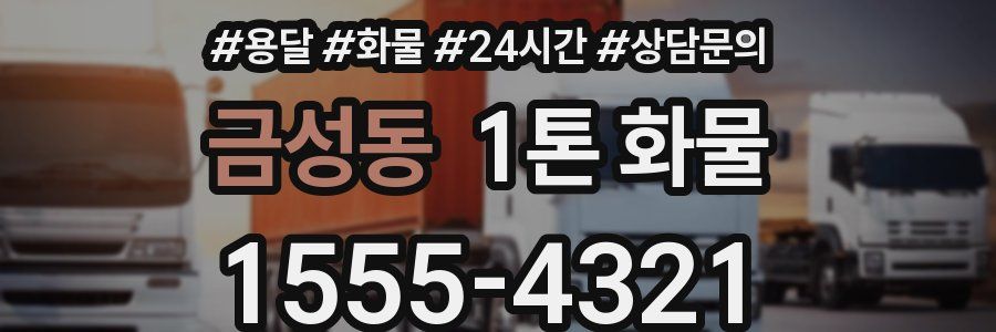 금성동 1톤 화물