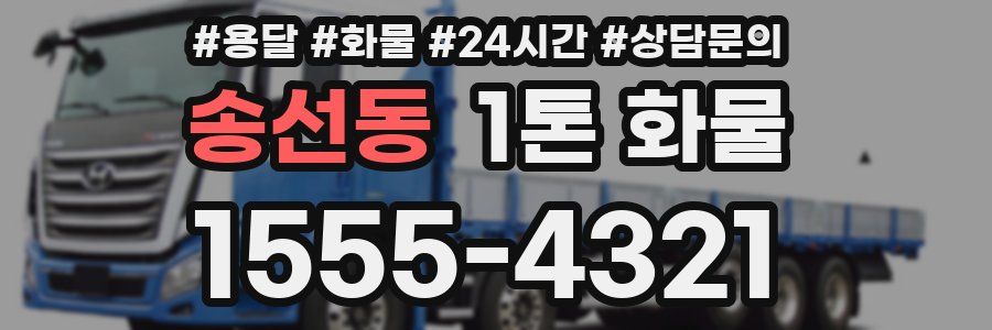 송선동 1톤 화물
