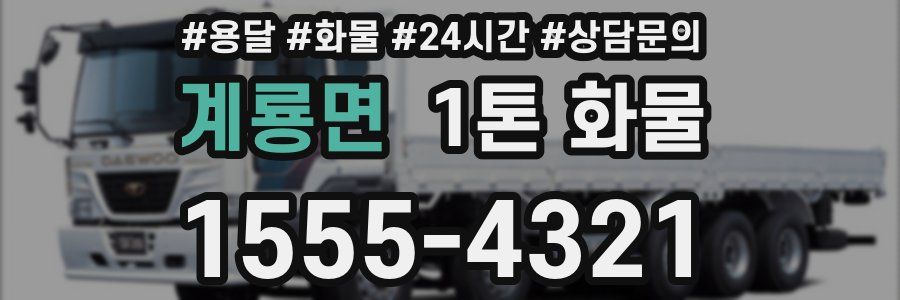 계룡면 1톤 화물
