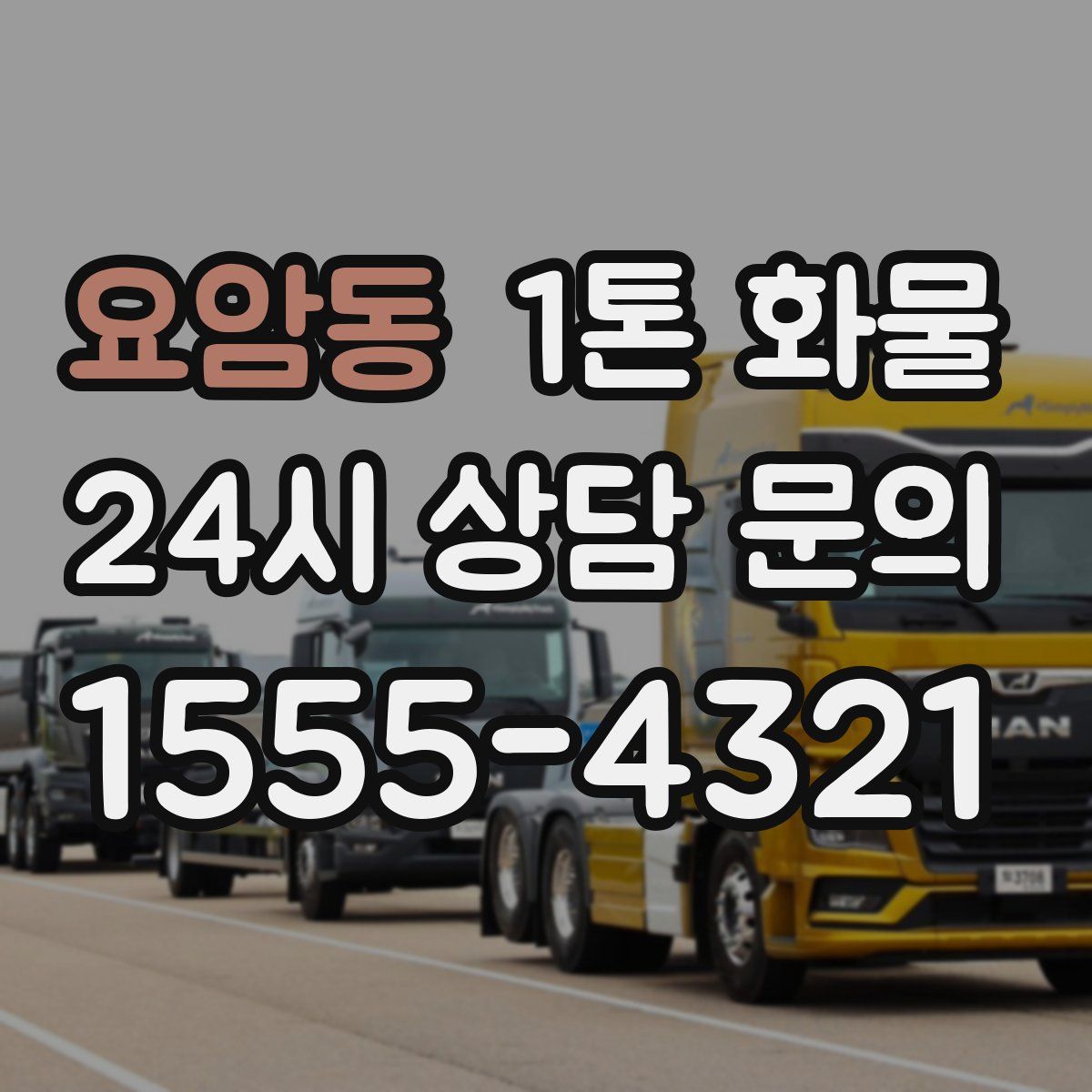 요암동 1톤 화물