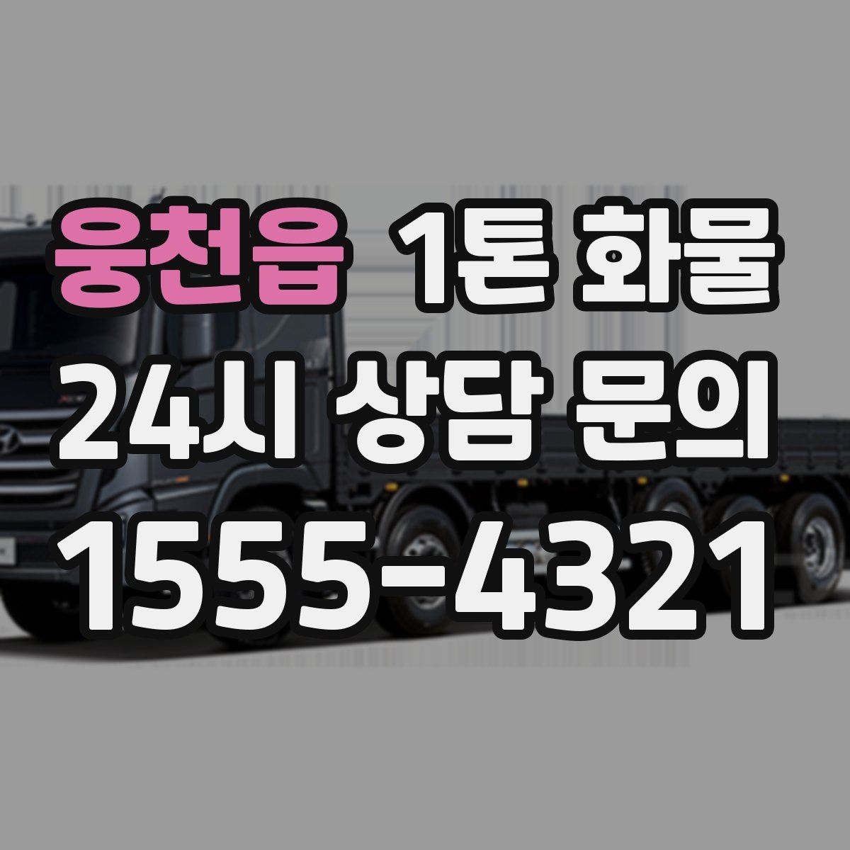 웅천읍 1톤 화물