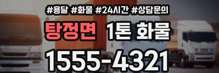 탕정면 1톤 화물