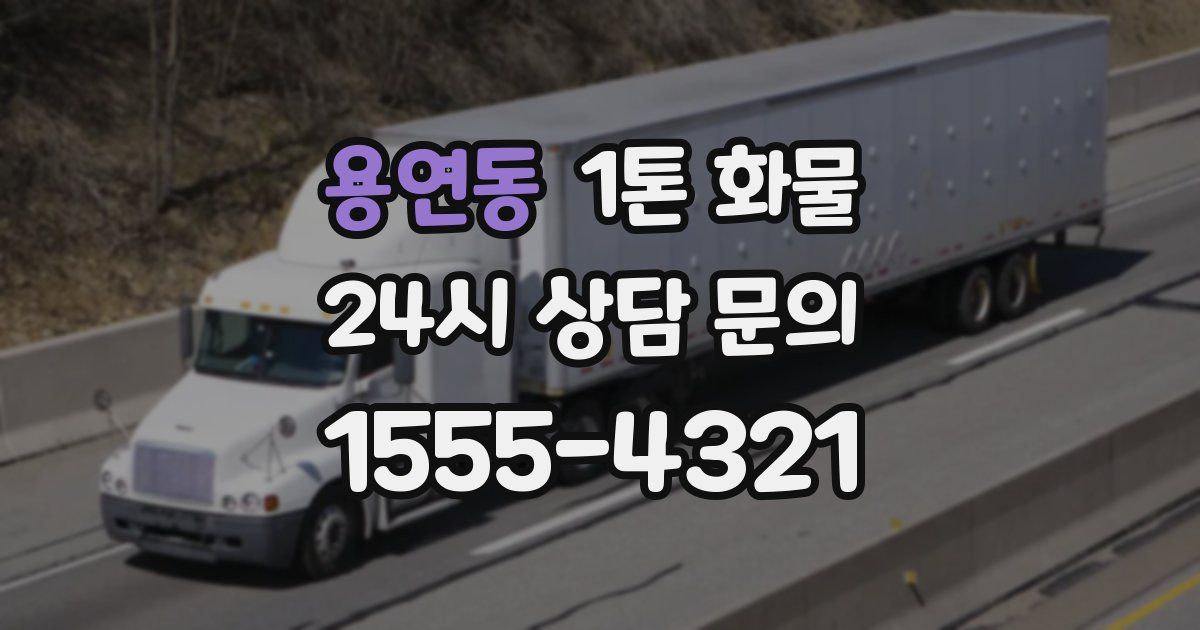 용연동 1톤 화물