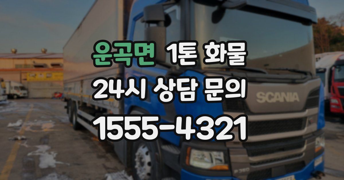 운곡면 1톤 화물