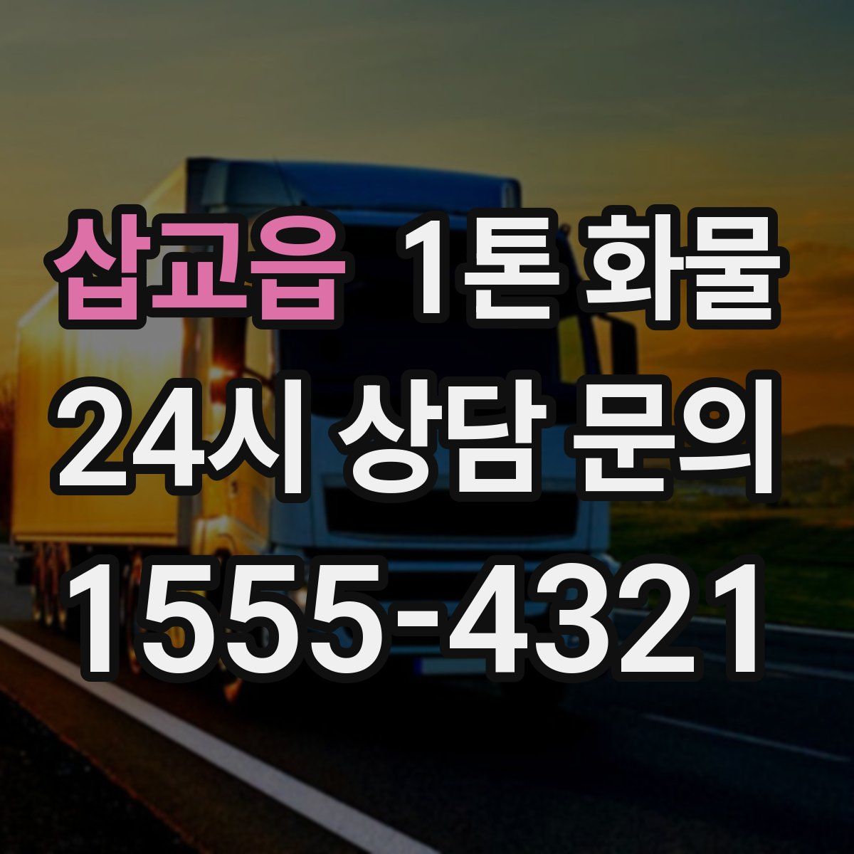 삽교읍 1톤 화물