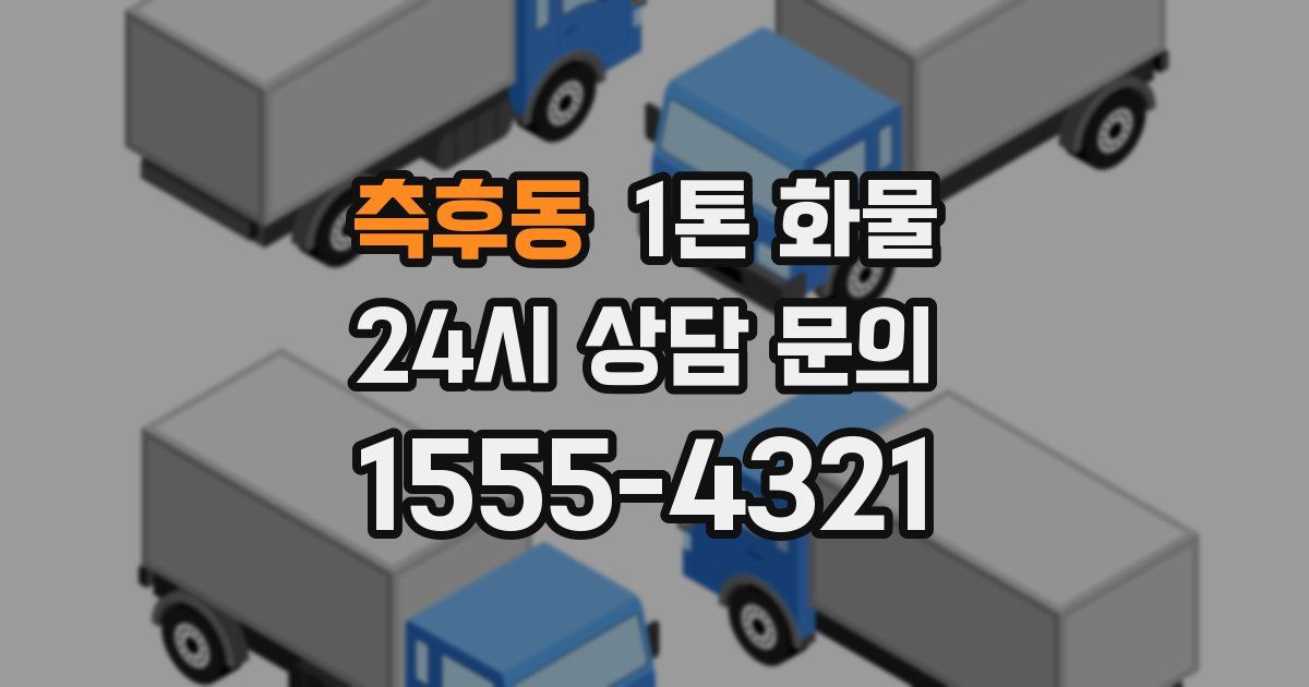 측후동 1톤 화물