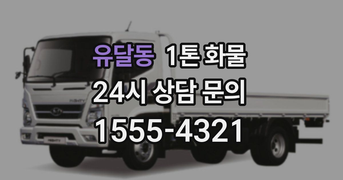 유달동 1톤 화물