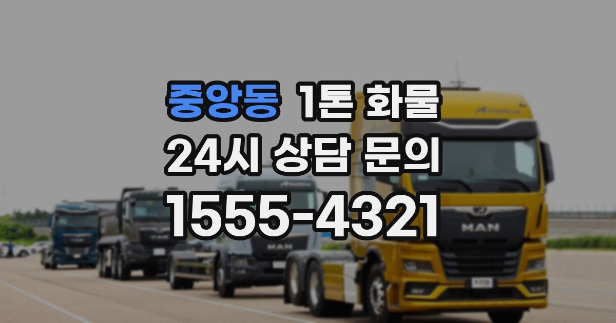 중앙동 1톤 화물