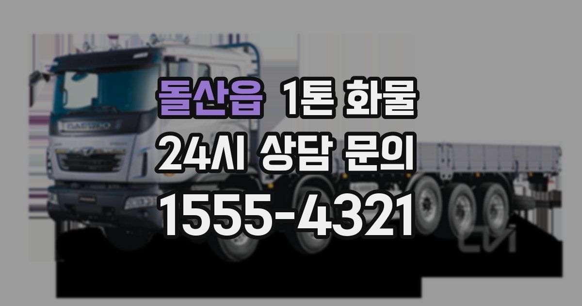 돌산읍 1톤 화물