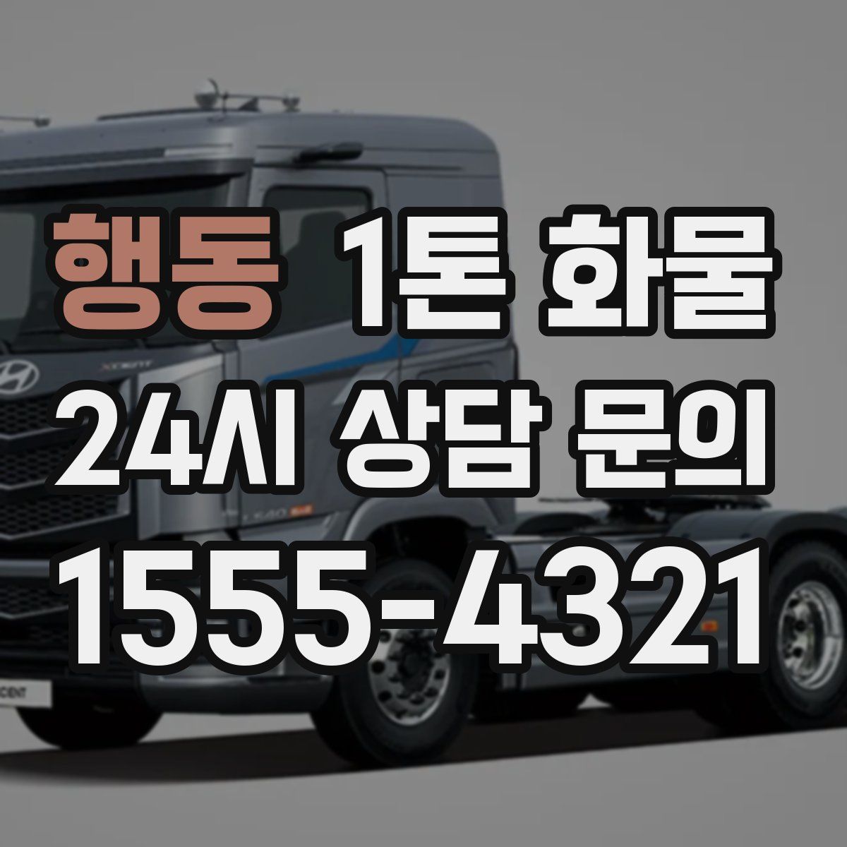 행동 1톤 화물