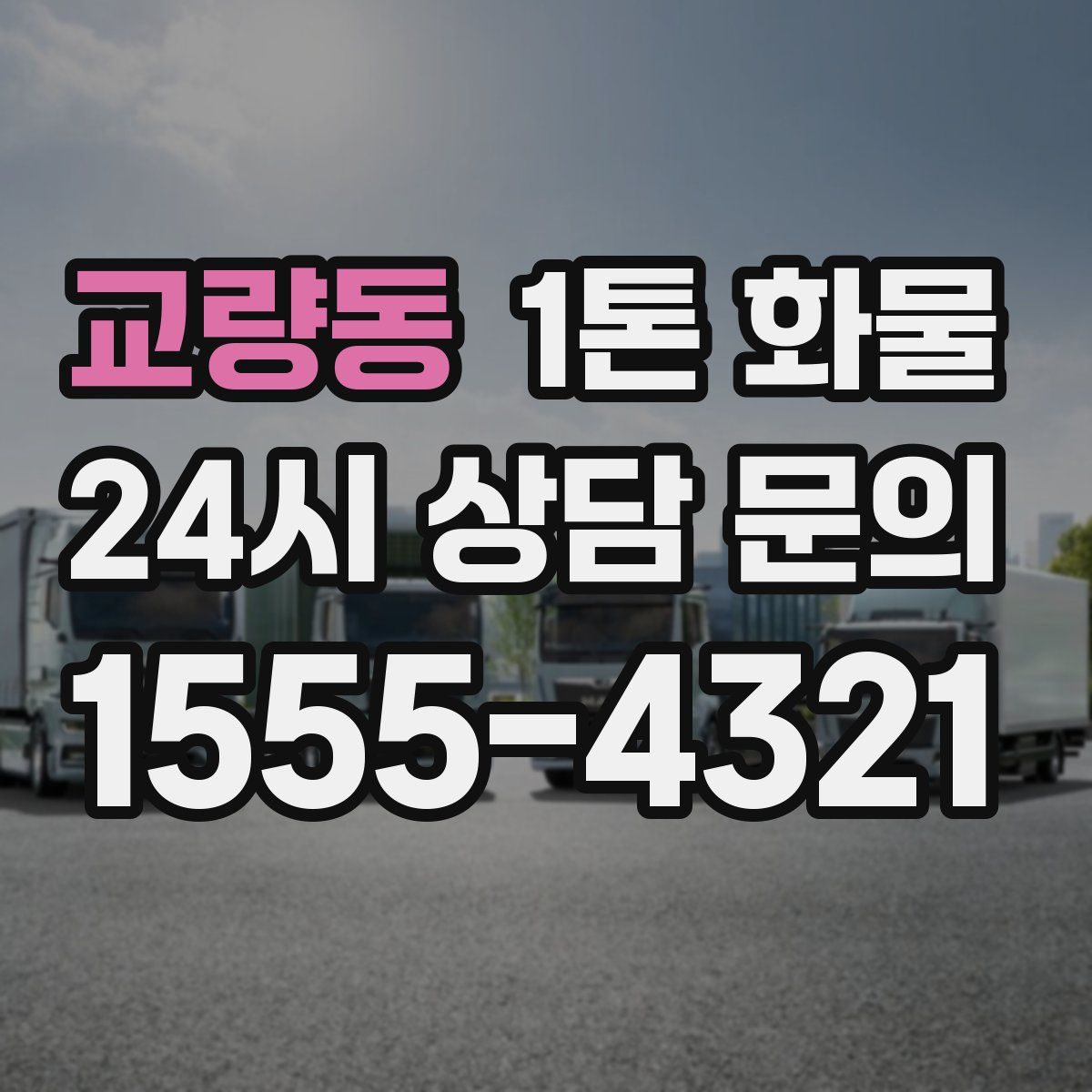 교량동 1톤 화물