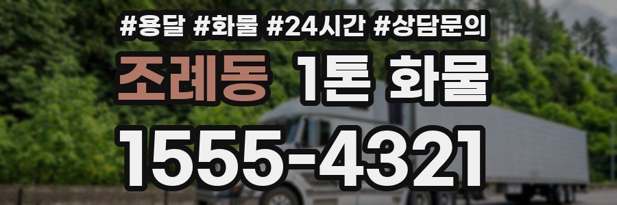 조례동 1톤 화물