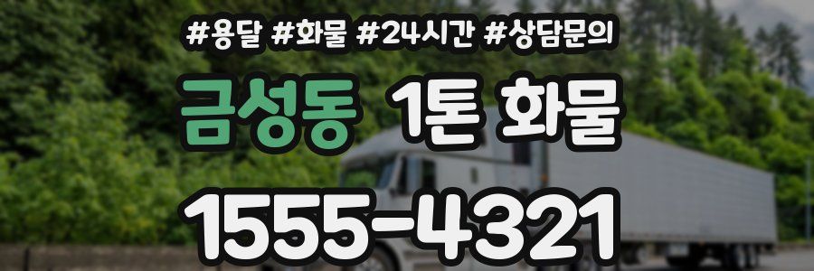 금성동 1톤 화물