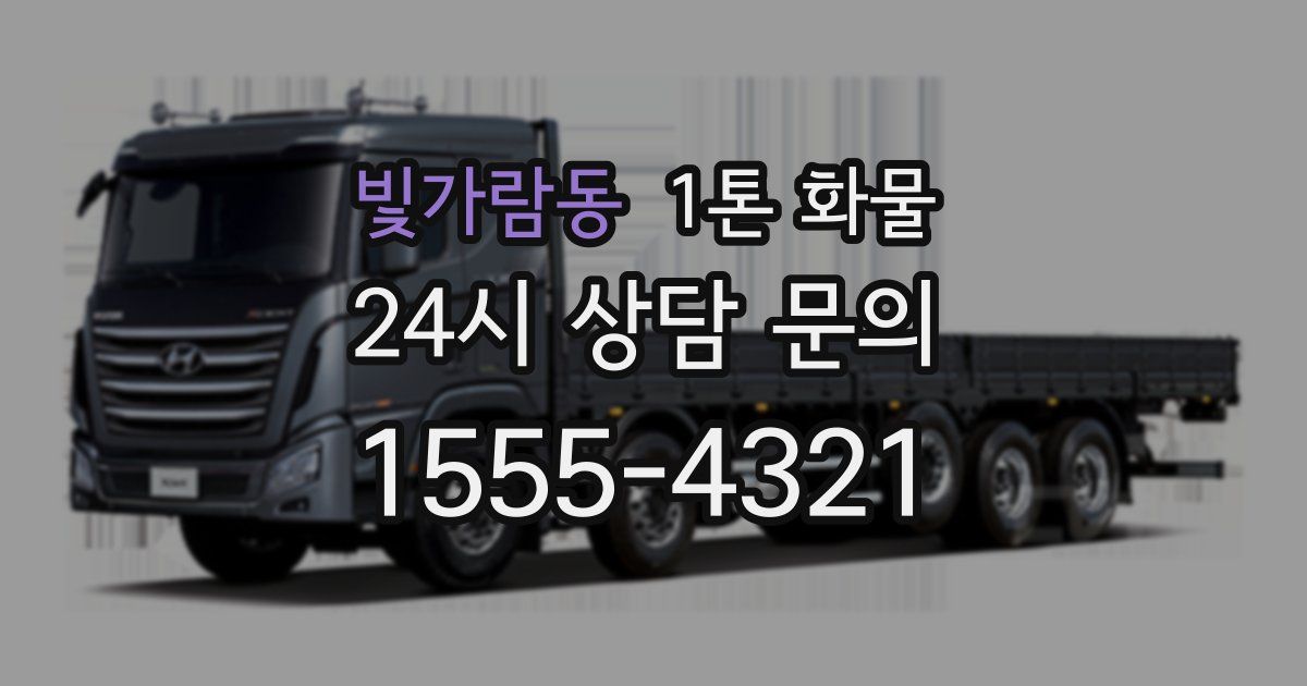 빛가람동 1톤 화물
