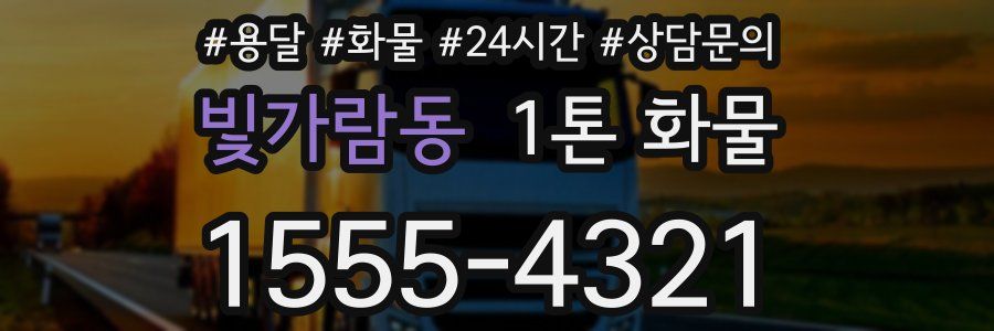 빛가람동 1톤 화물