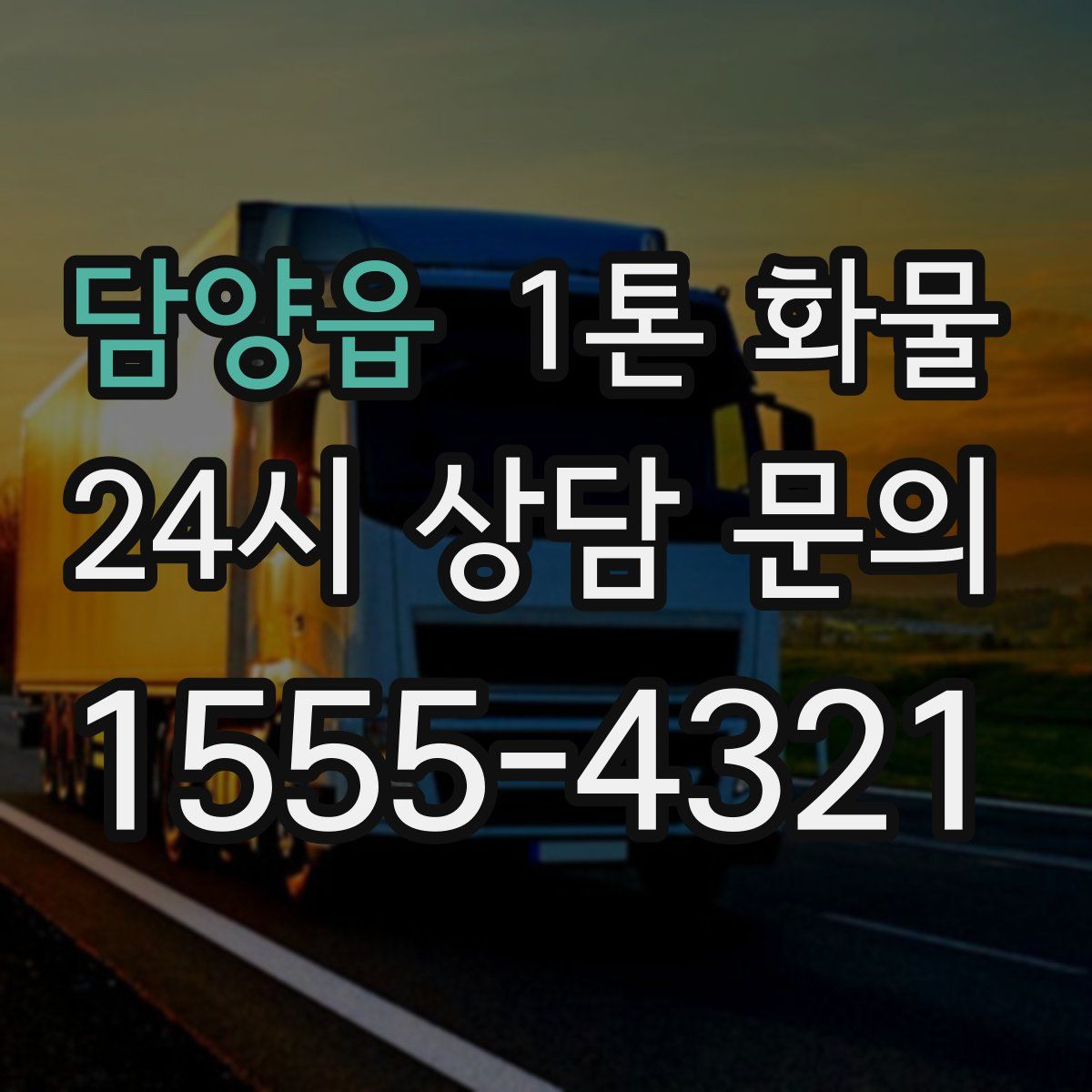 담양읍 1톤 화물