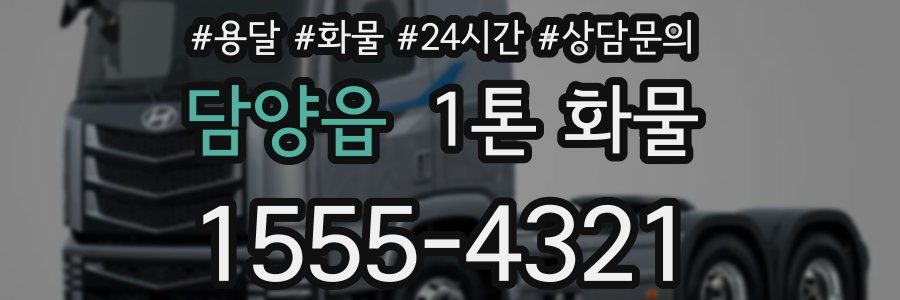 담양읍 1톤 화물