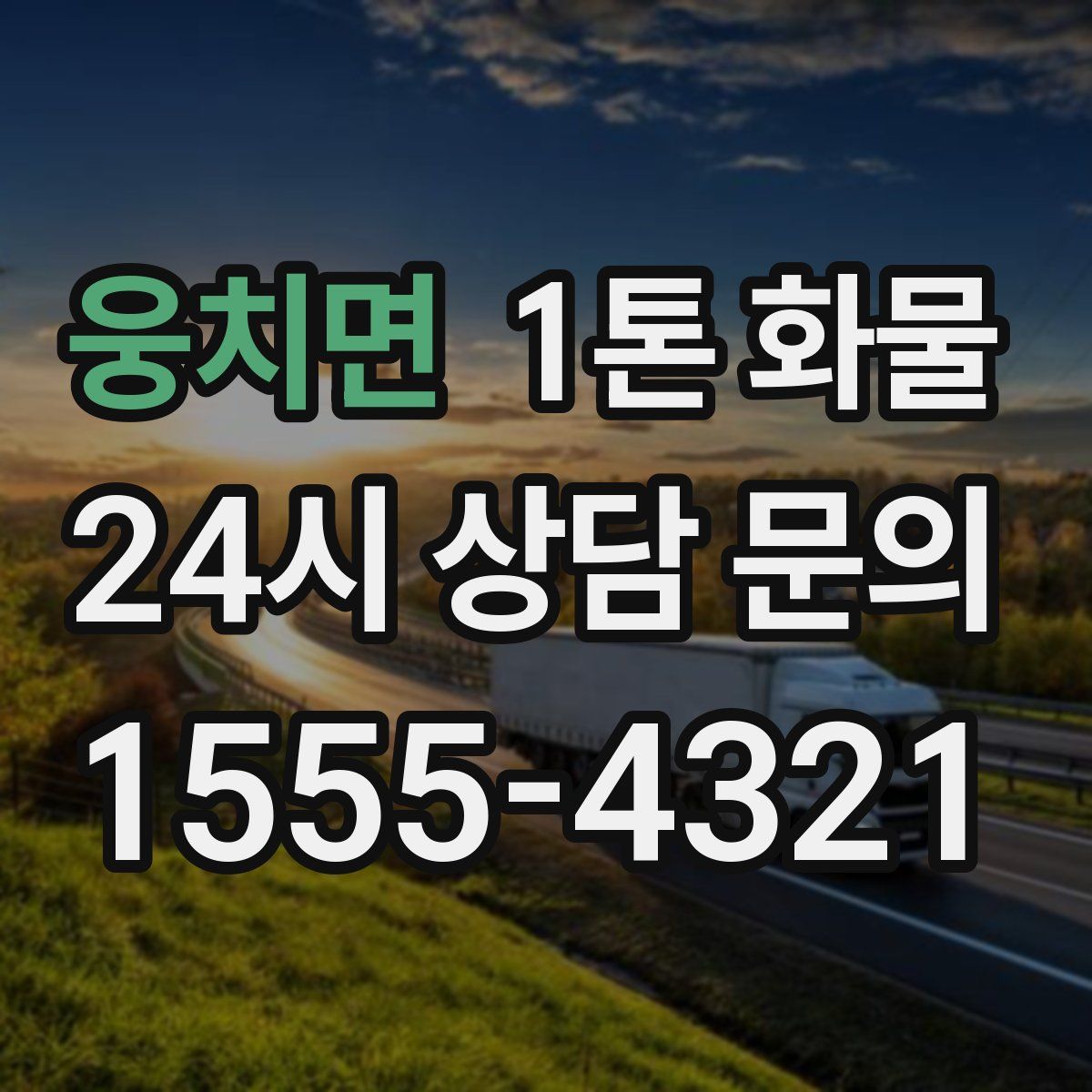 웅치면 1톤 화물