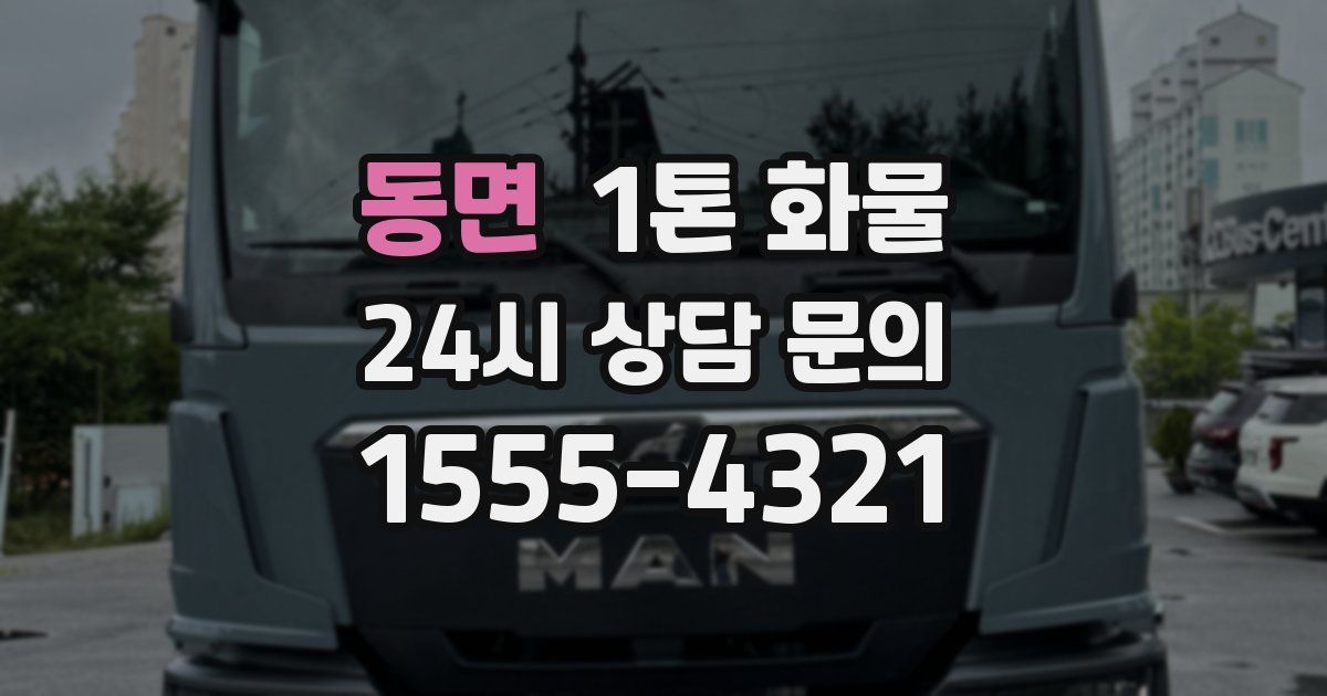 동면 1톤 화물